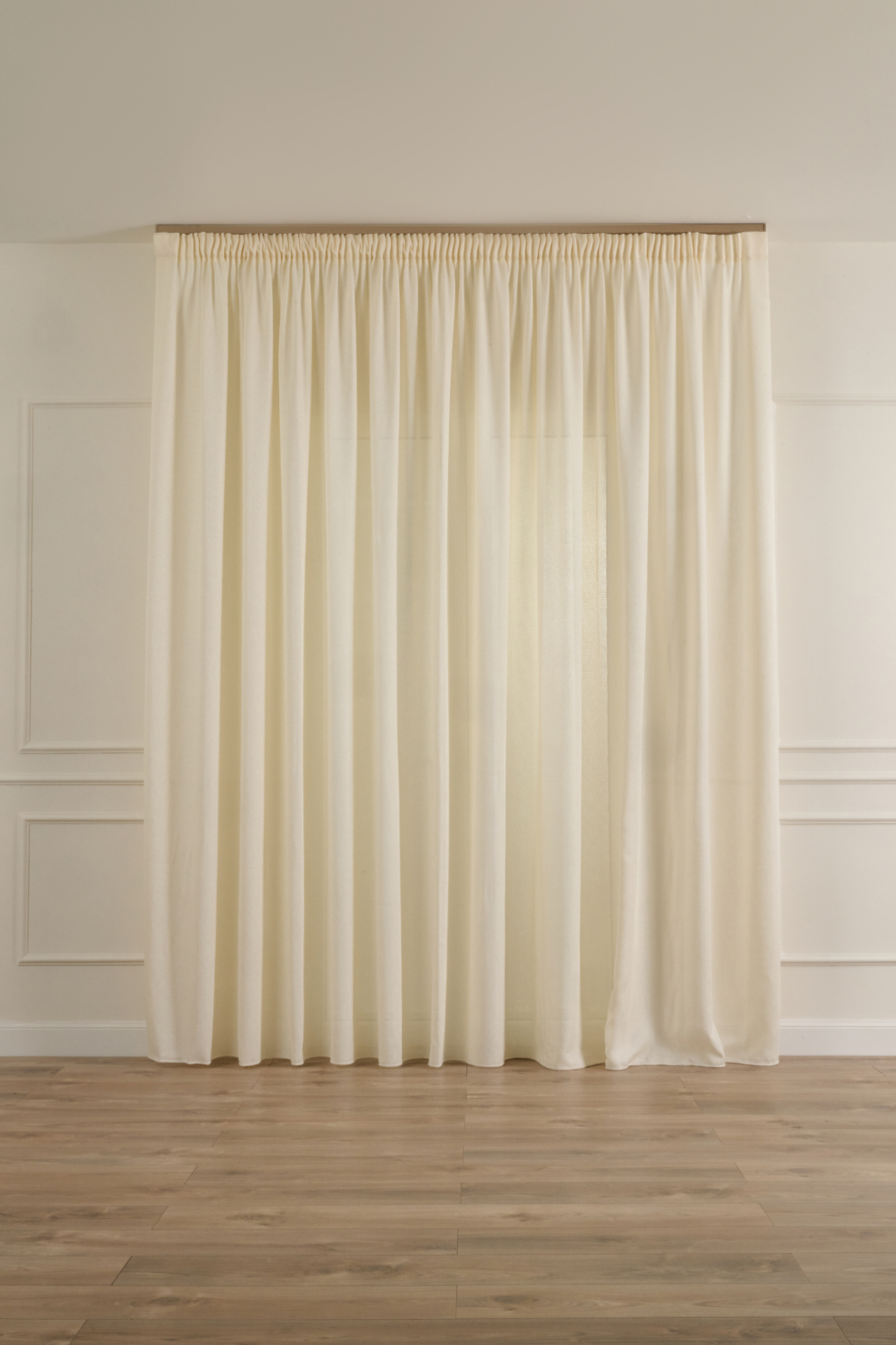 Ares ivory sheer voile